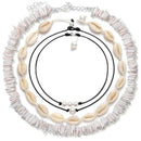 4 Pcs Shell Choker Necklace 14 16 18 Inch Seashell Short Hawaiian Boho Summ