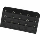 Black 5 Rows Hook and Eye Tape Extension Bra Strap Extender 5 Pcs for Women