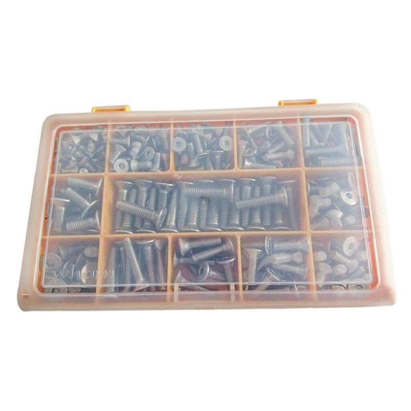 260 Pack of Stainless Steel Hex Socket ,Countersunk Screws Self Allen Bolts ,M4,