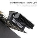 90 Degree Desktop Motherboard ATX 24Pin Female to 24Pin Male Power Adapter