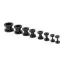 16Pcs  Stainless Steel Tunnels Gauges Plugs Earrings Ear Flesh Expander for