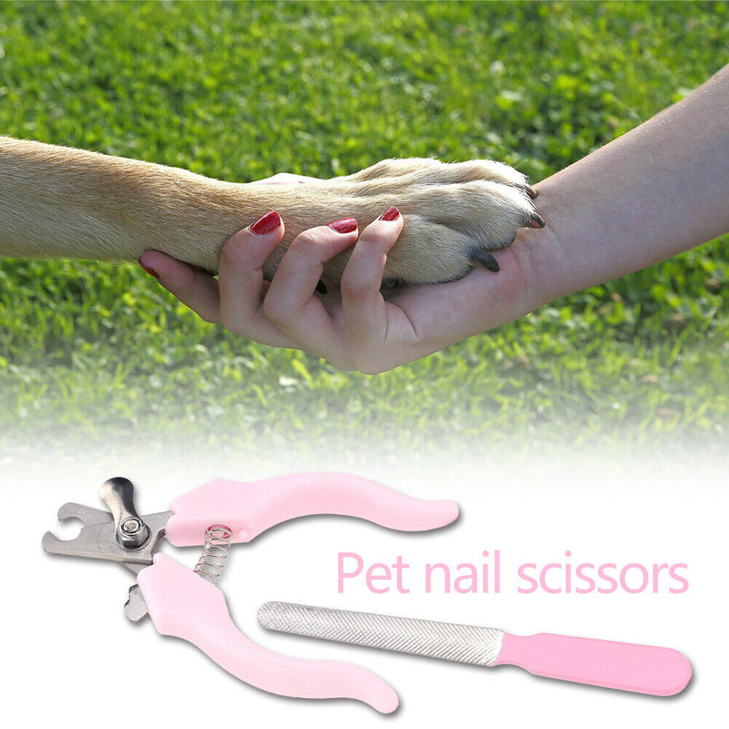 Cat Dog Nail Clipper Stainless Steel Claw Scissors Cutter Grooming Pet Tool A