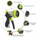 Garden Hose Nozzle Spray Nozzle Heavy Duty Metal Water Hose Nozzle, 8 Adjus