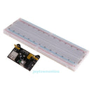 3.3V/5V MB102 Breadboard Power Module Solderless Prototype Bread Board Kit Set