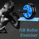 Dual ABS Abdominal Wheel AB Roller Exercise Fitness Equipment Workout GYM