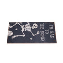 Wooden Halloween Party Door Wall Hanging Board I'M BAD TO THE BONE! Rectang