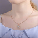 new fashion charm drill Full star necklace earrings suit high quality zirconE6P8