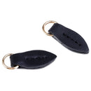 2pcs Leather Zipper Puller Pulls Replacement Fastener Slider for Bags Black