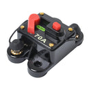 Circuit Breaker 70A, 12V-24V DC 70A Manual Reset Stereo Audio Circuit Breaker