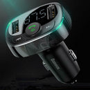Dual USB Car Phone Charger 2 Port Universal Bluetooth Handsfree Digital Display