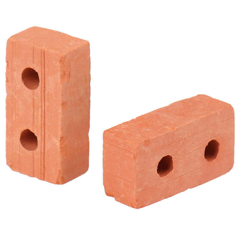 5Pcs Mini Bricks Cement Cinder Models Toys Build Your Own Tiny Bricks Wall BX