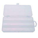 3 Compartments PP Fishing Bait Box Single Layer Fishing Hook Storage Case
