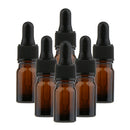 Packs of 36 Amber Glass Bottles with Eye Dropper for Essential Oil 5ml+10ml+15ml