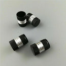 4 x Car Tire Tyre Wheel Air Port Dust Cover Ventil Rim Valve Stem Caps Black