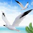 2pcs Creative Handcraft Foam Flying Seagull Statue Wall Hanging Art Decor for