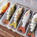 1set 5PCS Bionic Swimming Lure Artificial Bait Suitable For all of fish M9F5