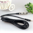 10FT XLR 3 Pin Female to 1/8" 3.5mm Stereo Jack Microphone Audio Cord Cable W BX
