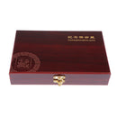 Wood Coin Display Box for 50 Coins, with Coin Gaskets for Protection - Wooden