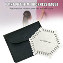 Stainless Steel Hexagonal Wet Film Comb High Precision Gauge Meter Thicknes
