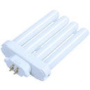 220V 27W 4 Pin Rows 6500K Double-H Quad Tube Compact Fluorescent Lamp Light M6C4