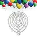 6PCS/lot Balloons Metal Cutting Dies Stencil Dies Cut Scrapbooking Craft Stamps