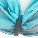 Foldable Cat Tunnel Cat Tent Cloth Two Suspend Balls for Kitten Fun Blue