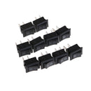 10x 10*15MM Small Black Rocker Switch KCD1-11 250VAC/3A 6A 125V AC 2P Switche Gw