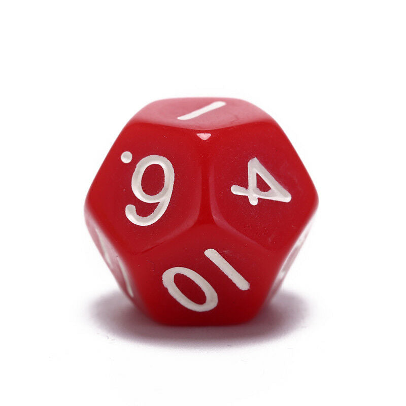 1pc acrylic 12 sided die multiple sided dice for funny party club playing gam ES