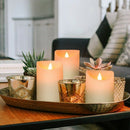 Flameless Candles Battery Operated Pillar Real Wax Flickering Moving Wick E