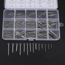 150Pcs 15 Kinds 304 Stainless Steel Split-Cotter Pins Kit M1 M1.5 M2 M2.5 M3 New