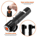 4 Mode USB Charging Headlight LED Telescopic Zoom Magnetic Headlamp Torch
