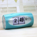 Auto  Clock Modern Flap Table Clock  Page Digital Alarm Clock Green