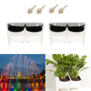 6x Plastic Self Watering Flower Pot Hanging Pot Brass Water Fountain Nozzle