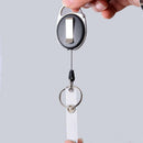 Retractable Key Chain Belt Recoil Key Ring Cord Wire Ring Pull-