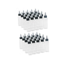 40Pcs Empty Plastic Squeeze Bottles with Twist Cap for Ink Liquid Painting Glue,