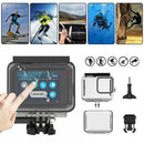 Metal Button 60m Underwater Waterproof Case Cover for GoPro HERO 8 Sport Camera