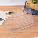 8 Pocket Desktop Business Card Holder Clear Acrylic Countertop Stand Display FT