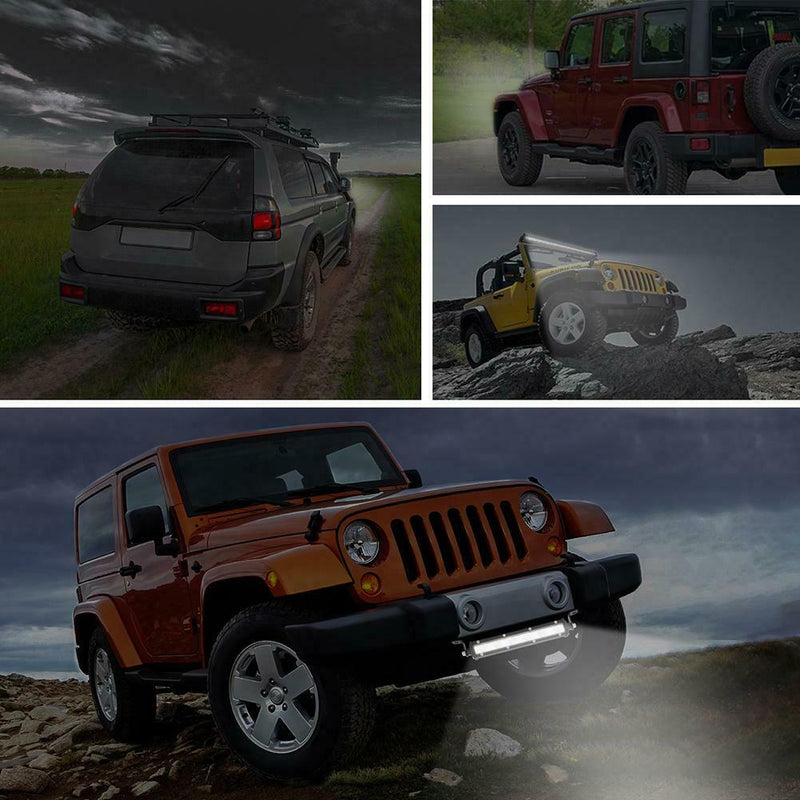 20In 54W LED Work Light Bar Waterproof Flood Spot Combo Beam Offroad Boat Lamp
