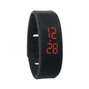 Men Womens Silicone Red LED Sport Bracelet Touch Digital Wrist Watch Xmas Gifts