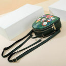 Ms. bag quilting forest girl printing green PU leather fashion trend should