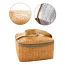 Bags Picnic Insulated Thermal Waterproof Lunch Bag Woven Imitation Rattan