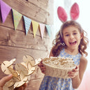 50pcs/set DIY Windmill Pattern Wooden Easter Decor Hanging Pendant Ornament A