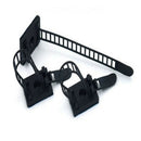 20Pcs Black Sticky Adjustable Wire Ties Cable Clips Clamp Plastic Self Adhe