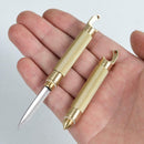 Brass Capsule Mini Knif Multifunction Bottle Opener EDC Tool Portable Keychain