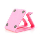 Universal Plastic Desktop Holder Tablet Mobile Phone Stand Bracket (Pink) A