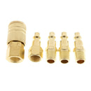 5Pcs Set 1/4" NPT Quick Connect Coupler Air Hose Fittings Male Female Tool