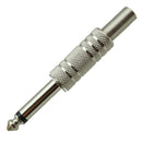 2x Guitar Bass 6.35mm Straight Jack Socket Plug Cable Connector Replacement