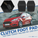 1 Pair Car Brake Clutch Pedal Pads Rubber Pads Covers for Ford Transit