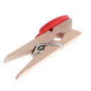 50pcs Mini Red Love Heart Wooden Clip Long Photos Peg Memo Clips Ornaments
