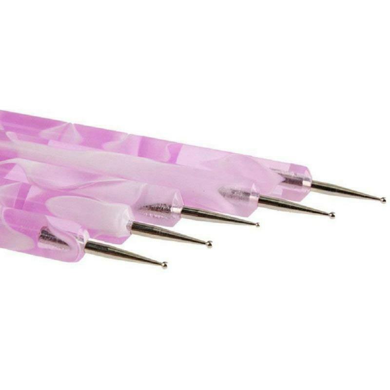 Set of 5 Nail Art Dotting Pen Manicure Accessory Kit Pedicure of Nail ArtNa I4A8